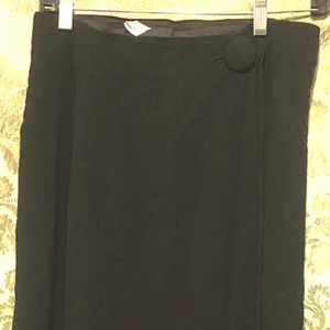 LAST CALL! Vintage Peerless of Boston Black Wrap Skirt, XS
